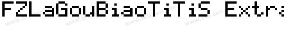 FZLaGouBiaoTiTiS ExtraBold字体转换